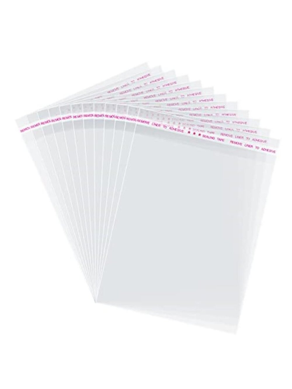 Morepack Self Sealing Cellophane Bags,5x7 Inches 200 Pcs Clear Resealable